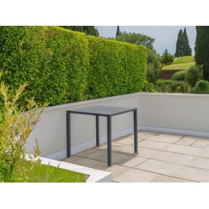 Tavolo da giardino Contract in acciaio grigio scuro 70x70xH150 cm