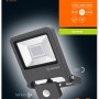 Faro LED da esterno Ledvance Endura Flood con sensore, 30W, grigio scuro.
