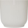 Vaso per fiori Elho Vibes Fold, Ø 14 cm, bianco seta, texture a coste.