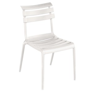 Sedia da giadino con braccioli CC 72B polipropilene e fibra di vetro bianco
