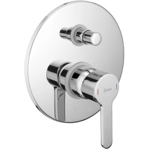 Miscelatore doccia cromato dal design rotondo per lo shop online OBI.