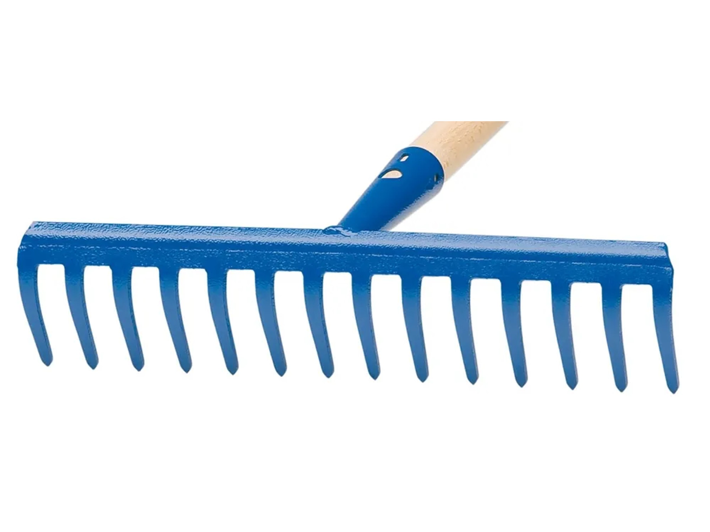 Rastrello per giardino Suan - 14 denti, manico in fibra di vetro