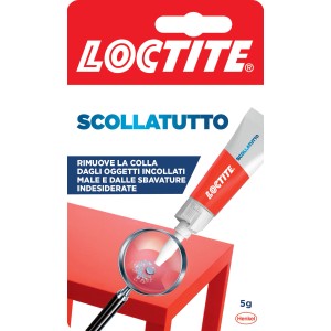 Loctite Scollatutto rimuovi colla, tubo da 5g per rimuovere residui di colla.