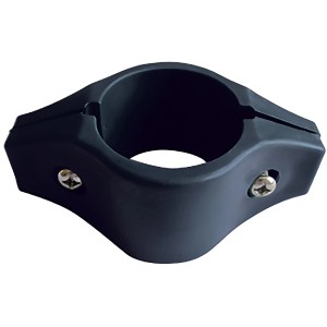 Staffa nera t.b.t. in metallo/plastica con viti.