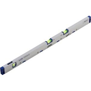 Livella a bolla LUX Comfort, 80 cm, con 3 bolle per misurazioni precise.