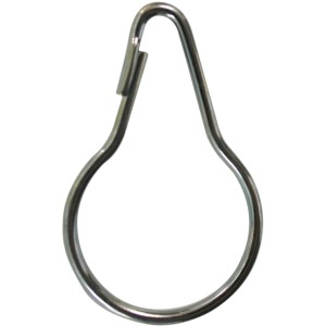 Gancio in metallo del Set di ganci e occhielli, a forma di goccia.