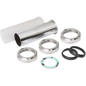 Sifoni per lavabi t.b.t.: Tubo cromato, guarnizioni e materiale di montaggio.