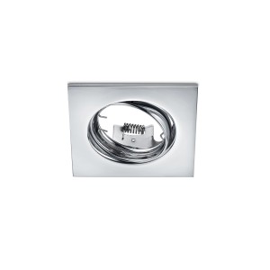 Faretto LED da incasso t.b.t., color cromo, quadrato.