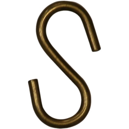 Confezione 20 ganci a S bronzo d.3 mm
