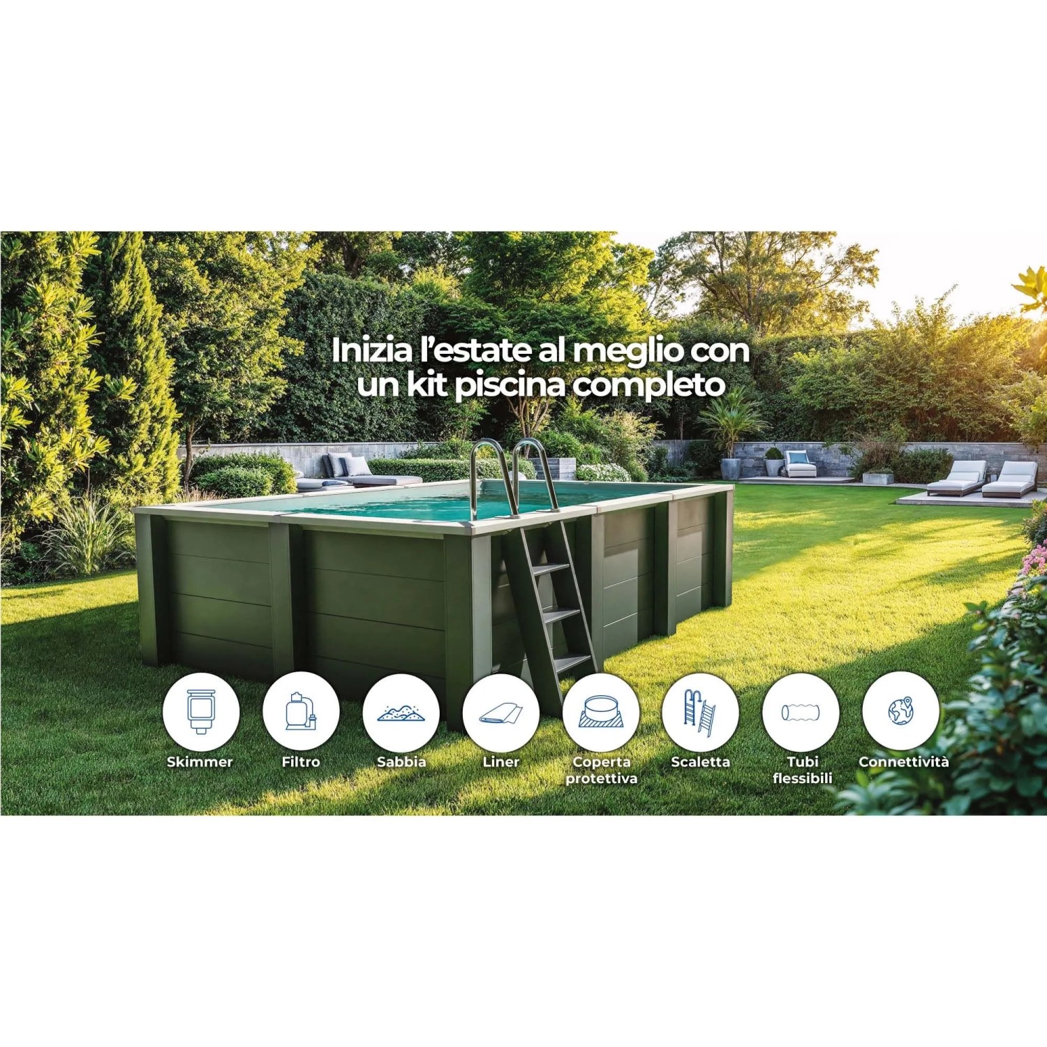 Piscina fuori terra in composite rettangolare Gre Avantgarde Nova 315x175 H96 cm_3