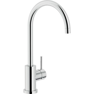 Miscelatore monocomando t.b.t. cromato per cucina o bagno.