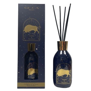 t.b.t. Candela profumata & tea light con bastoncini blu/oro.