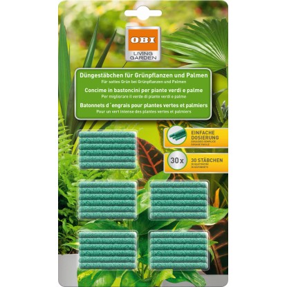 Bastoncini fertilizzanti OBI per piante verdi 30 pz