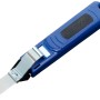 Coltello per cavi LUX Comfort blu con lama universale per spelare i cavi.