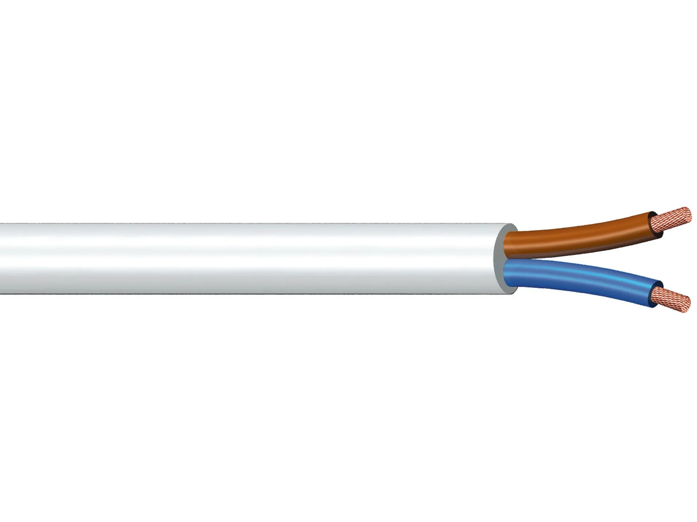 MANAX SC2075 - Cavo per altoparlante 2x0.75 mm² CCA (cavo per altoparlante/ cavo audio), 2x0,75mm², 100m, trasparente