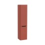 Mobile bagno colonna sospesa con portabiancheria Integra Round 40x180 cm terra