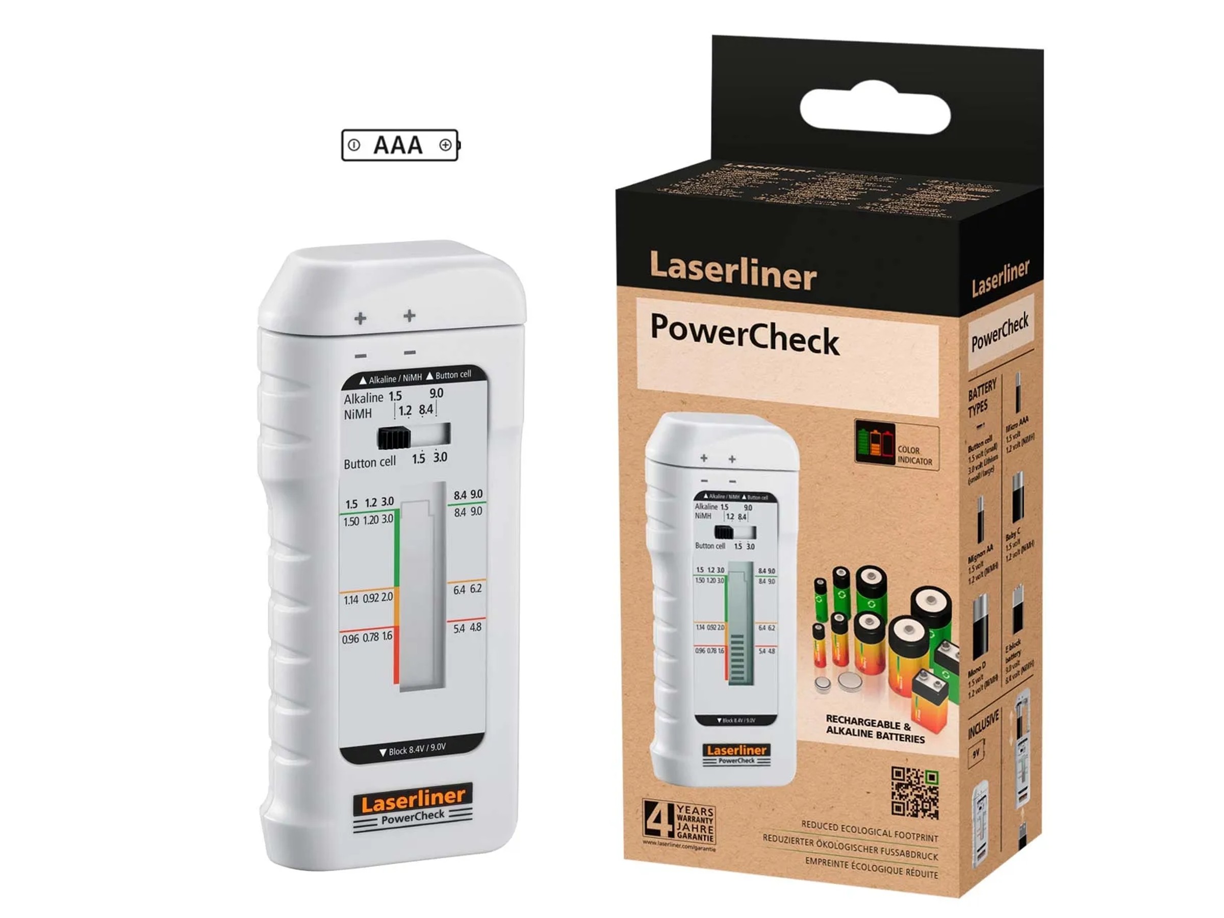Goobay 54020 Tester affidabile per batterie / indicatore di capacità