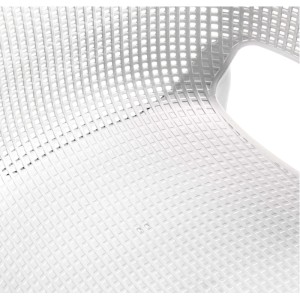 Sedia da giardino senza cuscino con braccioli Elisa bianco