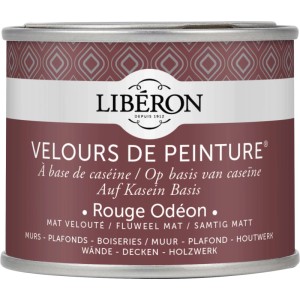 Idropittura lavabile Velours de Peinture Liberon Rouge Odeon 0,125 L