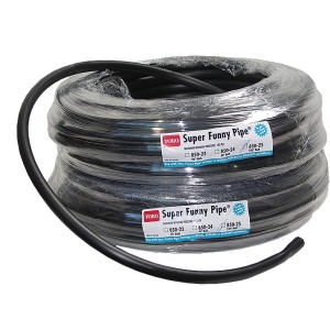 Tubo nero t.b.t. per irrigazione interrata, arrotolato.