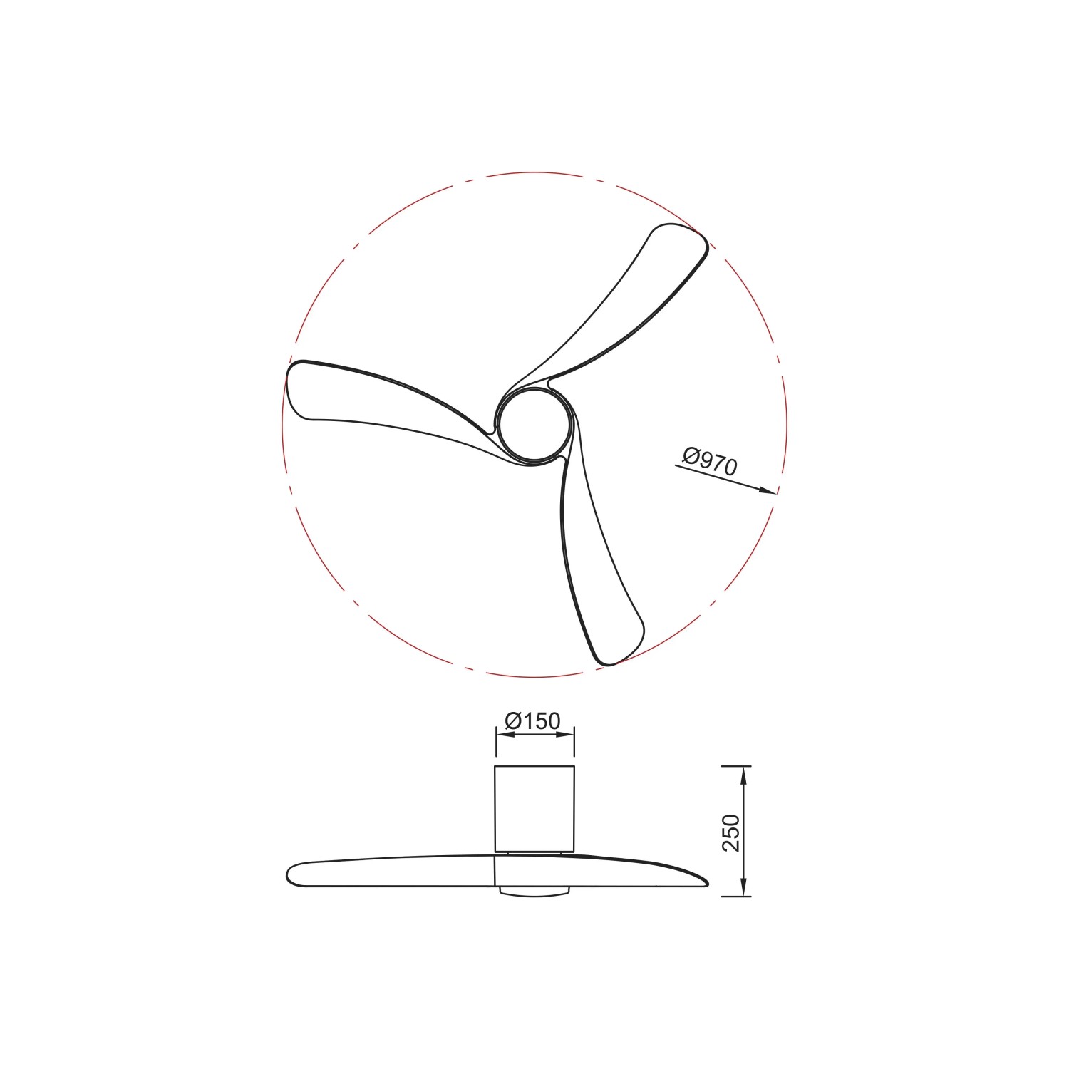 Ventilatore da soffitto con luce LED 24W Ø 97x25 cm bianco legno_6