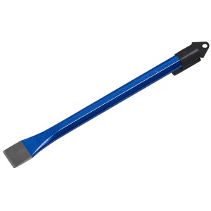 Scalpello da muratore piatto LUX, 300 mm, blu, in acciaio al cromo vanadio per lavori di muratura.