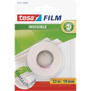 Tesa Film Invisible nastro adesivo, senza solventi, 33m:19mm