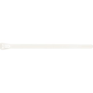 Fascetta per cavi riutilizzabile bianca, 150 mm, 25 pezzi, per raggruppare i cavi.