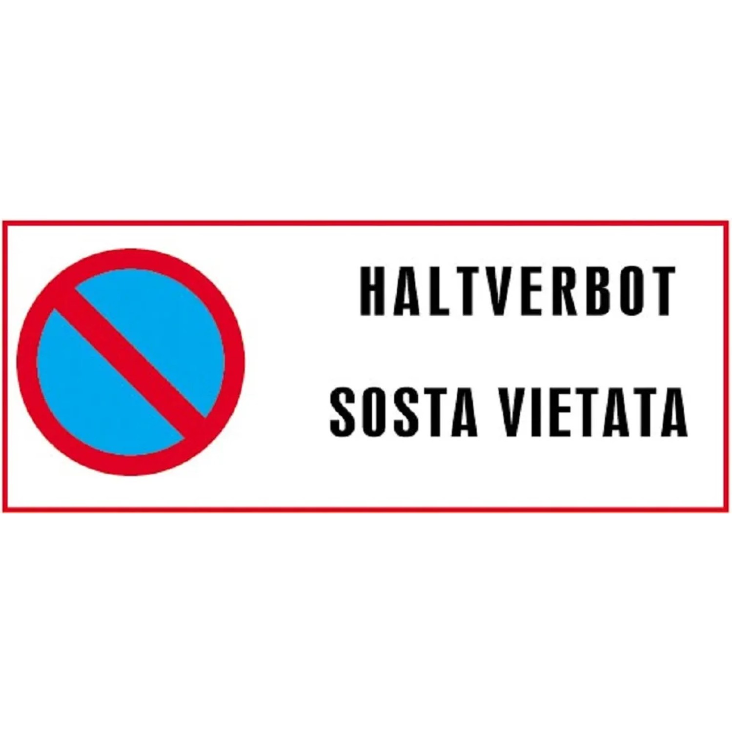 Cartello 'Proprietà Privata - Parcheggio Vietato' 30x20 Cm In Plastica Resistente Per Esterno - Scritta In Tedesco - 4