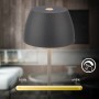 Lampada da tavolo a LED a batteria Brilo Serina Mini antracite, dimmerabile, funzione touch.