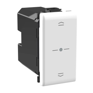 Interruttore t.b.t. per controllo tapparelle, bianco.