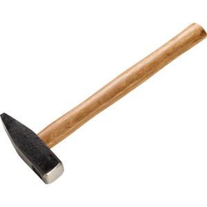 Martello da fabbro (800 g) con manico in legno, ideale per modellare e lisciare il metallo.