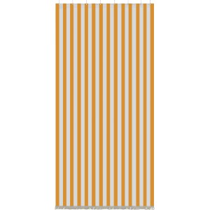 Tenda da sole t.b.t. a righe gialle e bianche.