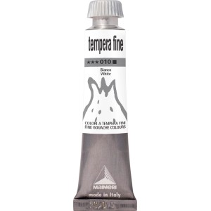 Tubo di tempera bianca di Maimeri, ideale per artisti e hobbisti.