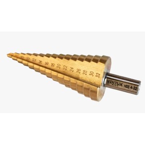 Punte a gradino Ventux Gear in acciaio HSS 4241 rivestimento al titanio 2 pz