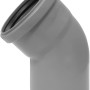 Curva HT Marley grigia a 45° DN 40 per tubi di scarico interni.