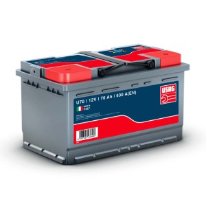 Batteria auto USAG U70, 12V, 70Ah, 630A(EN) per auto, acquista nello shop online OBI.