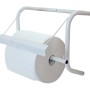 Porta rotolo di carta bianco per montaggio a parete in cucina.