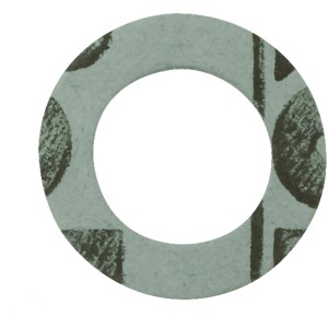 Dettaglio di una guarnizione in fibra t.b.t.