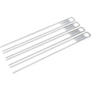 Spiedini per shashlik Jamestown, set da 4 in acciaio inox.