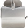 Wenko Porta carta igienica Orea Matt con coperchio, acciaio inox, montaggio a parete Turbo-Loc.