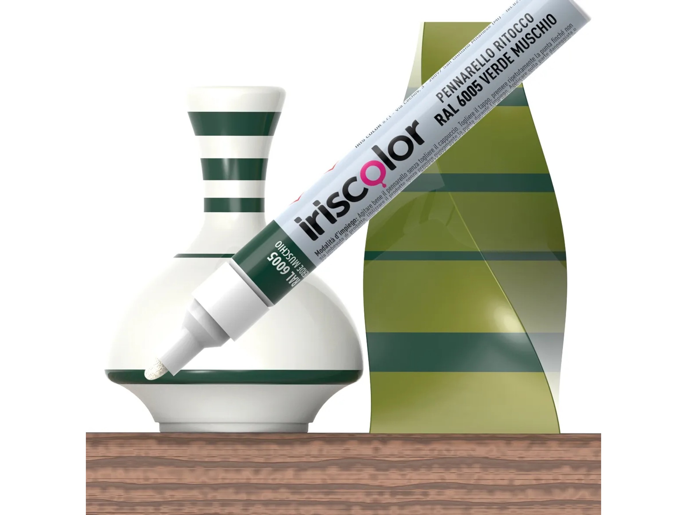 Pennarello Vernice RAL 6003 Verde Oliva &ndash; 50 Ml &ndash; Lucido/Opaco &ndash; Asciugatura Rapida &ndash; Alex Flittner Designs