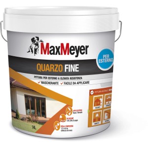Secchio di pittura per esterni MaxMeyer Quarz Fine, bianco, 14L.