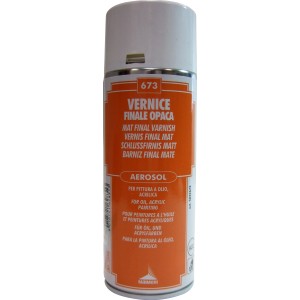 Bomboletta spray di vernice opaca per pittura a olio e acrilico, adatta per materiali per dipingere.
