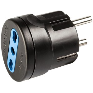 Adattatore multiplo t.b.t. nero per prese.
