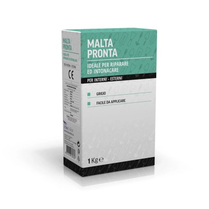 Malta pronta grigia per interno ed esterno 5 Kg