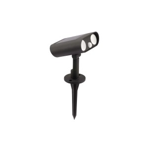 Faretto da esterno nero t.b.t. con picchetto.