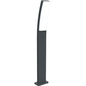Moderna lampada da vialetto a LED Lutec Kira, alta 74 cm, antracite, per giardino e sentieri.
