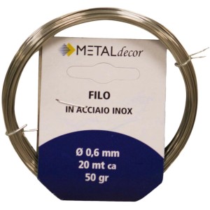 t.b.t. Funi multiuso: Rotolo di filo sottile color argento.