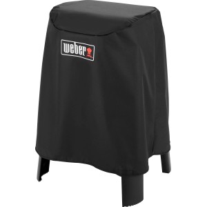 Copertura Weber Premium nera per serie Lumin con supporto.